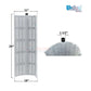 Pentair Purex 48 sq. ft DE filter replacement grids, 8 grids total, dimensions 11" x 26" x 18", from Discount Pool Mart.