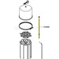 Pentair Purex Filter Rod Assembly parts diagram, 48 sq. ft Filter Tie Rod 072868 from Discount Pool Mart DPM.