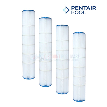 Pentair Quad DE 100 Pool Filter Cartridge Replacement 4 Pack 178656 from Discount Pool Mart DPM for clean pools.