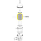 Pentair Quad DE 100 filter cartridge replacement diagram 178656 from Discount Pool Mart DPM, showing detailed parts.