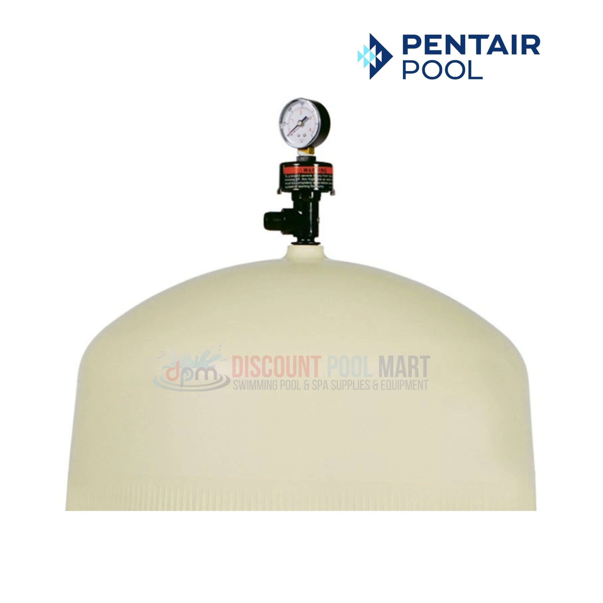 Pentair Quad DE Cartridge Style Filter with pressure gauge from Discount Pool Mart for superior pool water clarity.