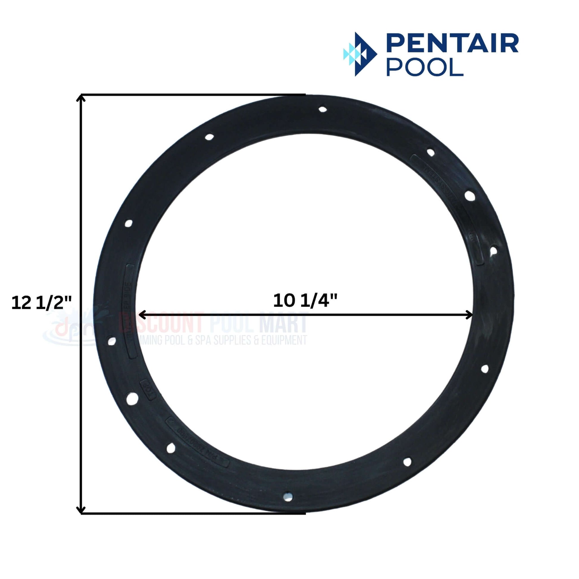 Pentair Rubber Niche Gasket 79207500 for vinyl lights, 10 holes, from Discount Pool Mart DPM, durable and watertight.