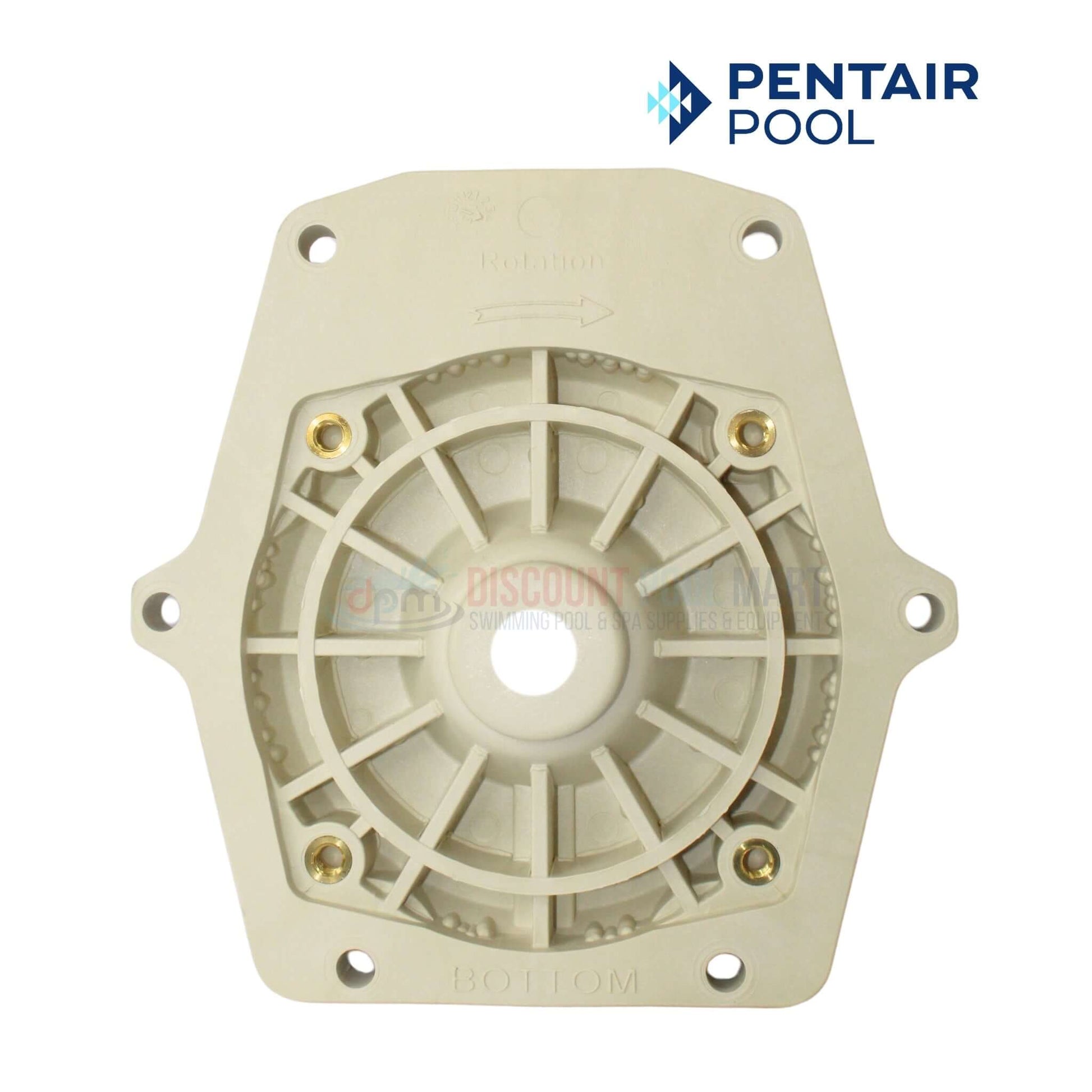 Pentair Pool seal plate for WhisperFlo and IntelliFlo pumps, compatible with DPM products, ensuring leak-free operation.