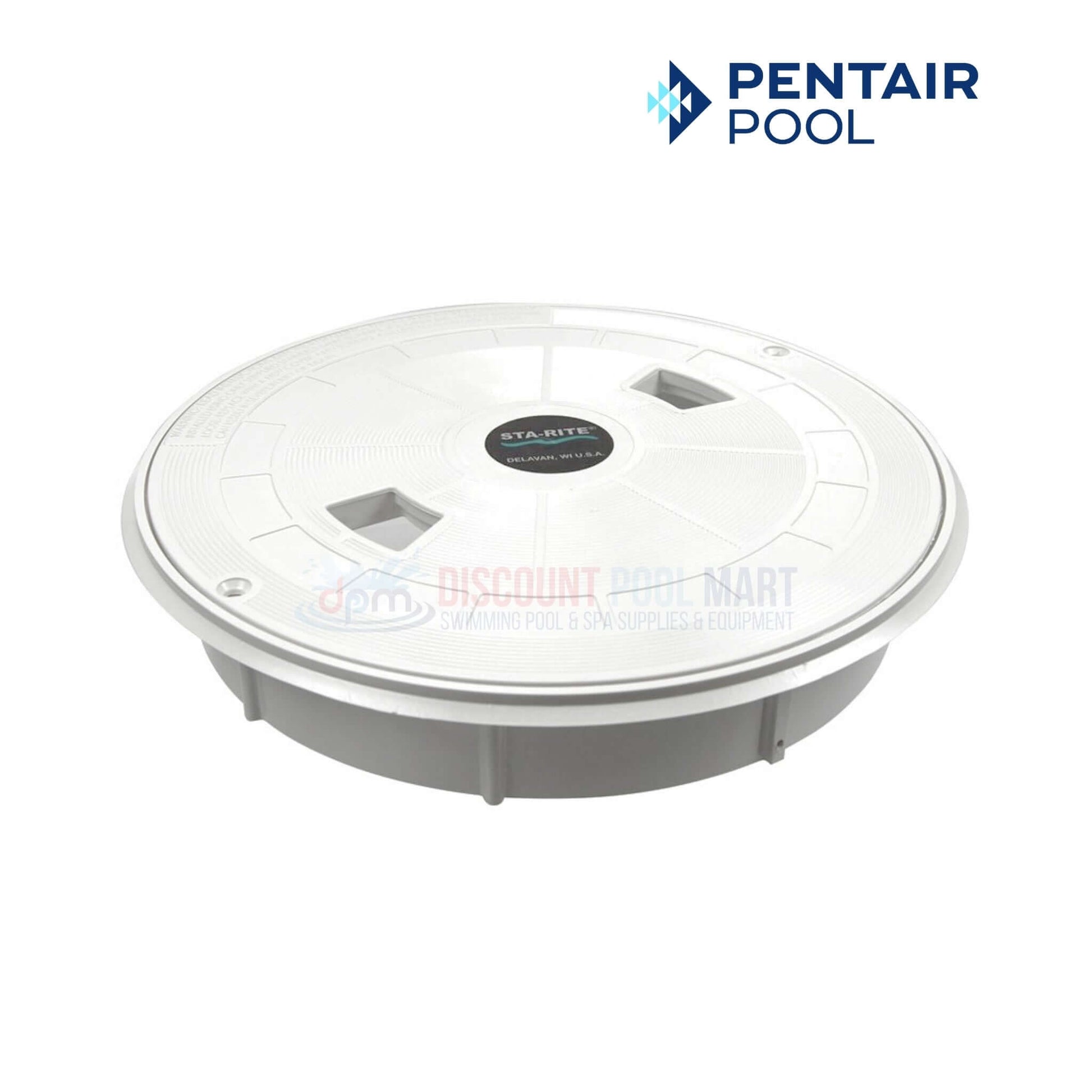 Pentair Skimmer Lid and Ring for U-3 Skimmers, White, OEM 08650-0169, Discount Pool Mart DPM