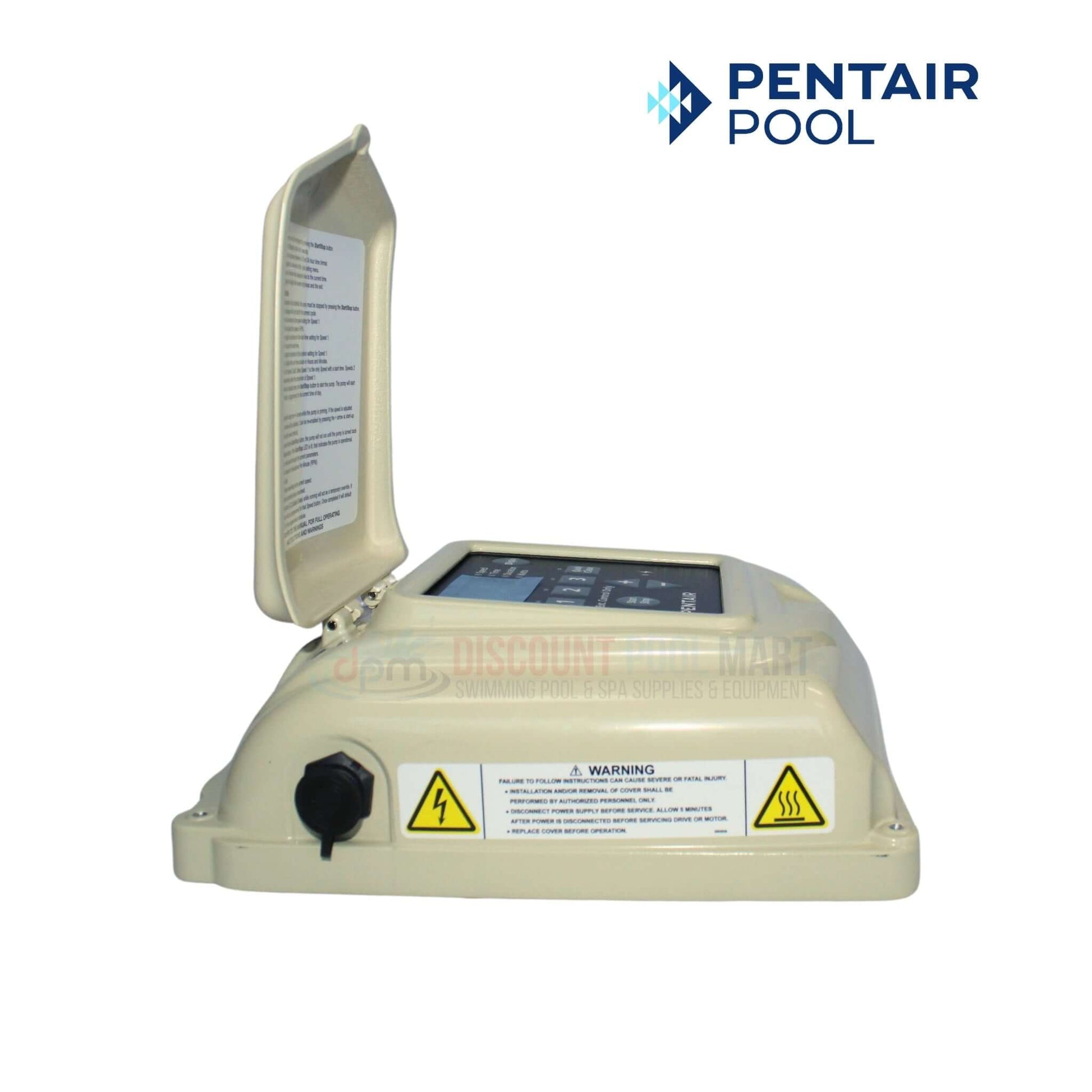 Pentair SuperFlo VS Pump Complete Motor Drive & Cover Kit at Discount Pool Mart DPM, featuring user-friendly control interface.