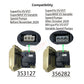 Pentair SuperFlo VS Pump compatibility illustration for models 353127 and 356282 at Discount Pool Mart DPM.