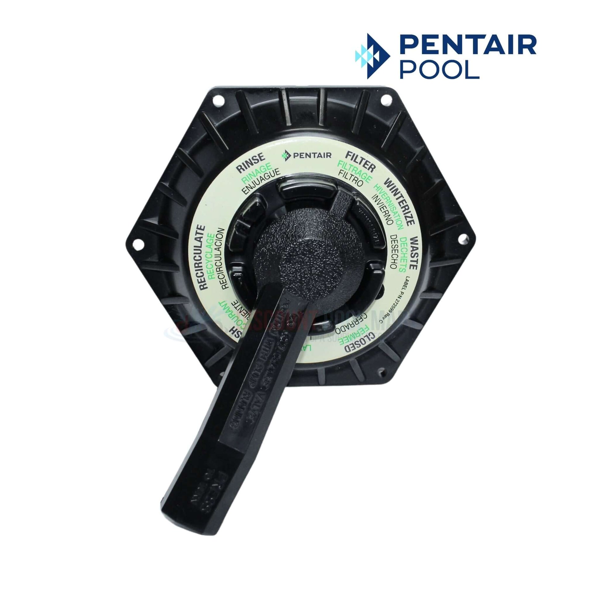 Pentair Top Assembly Valve 272531 for 1-1/2" HiFlow Valves by Discount Pool Mart DPM, featuring easy-to-use handle.