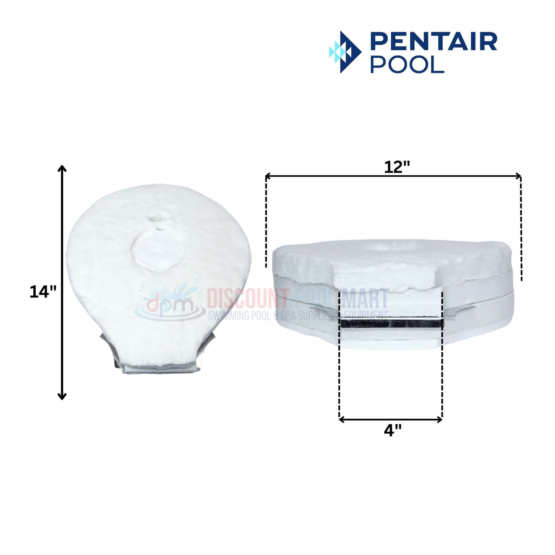 Pentair Tube Sheet Coil Assembly dimensions 12" x 4" x 14" from Discount Pool Mart DPM for heaters