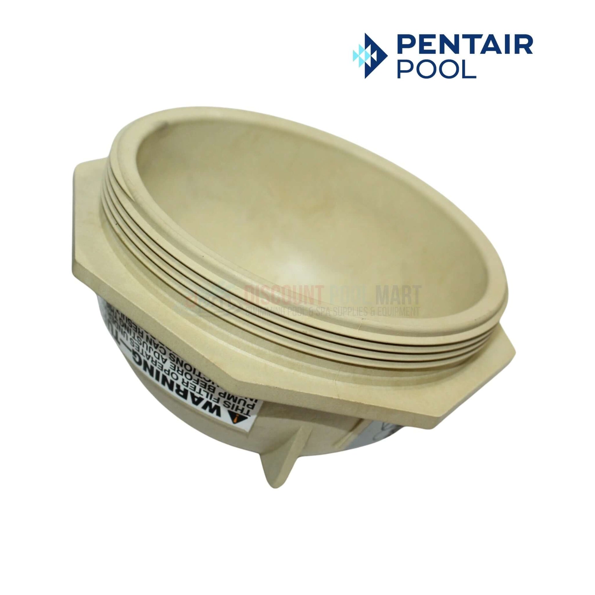 Pentair V Threaded Closure 154559 for Triton II Filters, 6 inch, tan, reliable seal, available at Discount Pool Mart DPM.