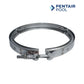 Pentair Valve Band Clamp 152130 for Tagelus filters, available at Discount Pool Mart DPM for tight, leak-free sealing.