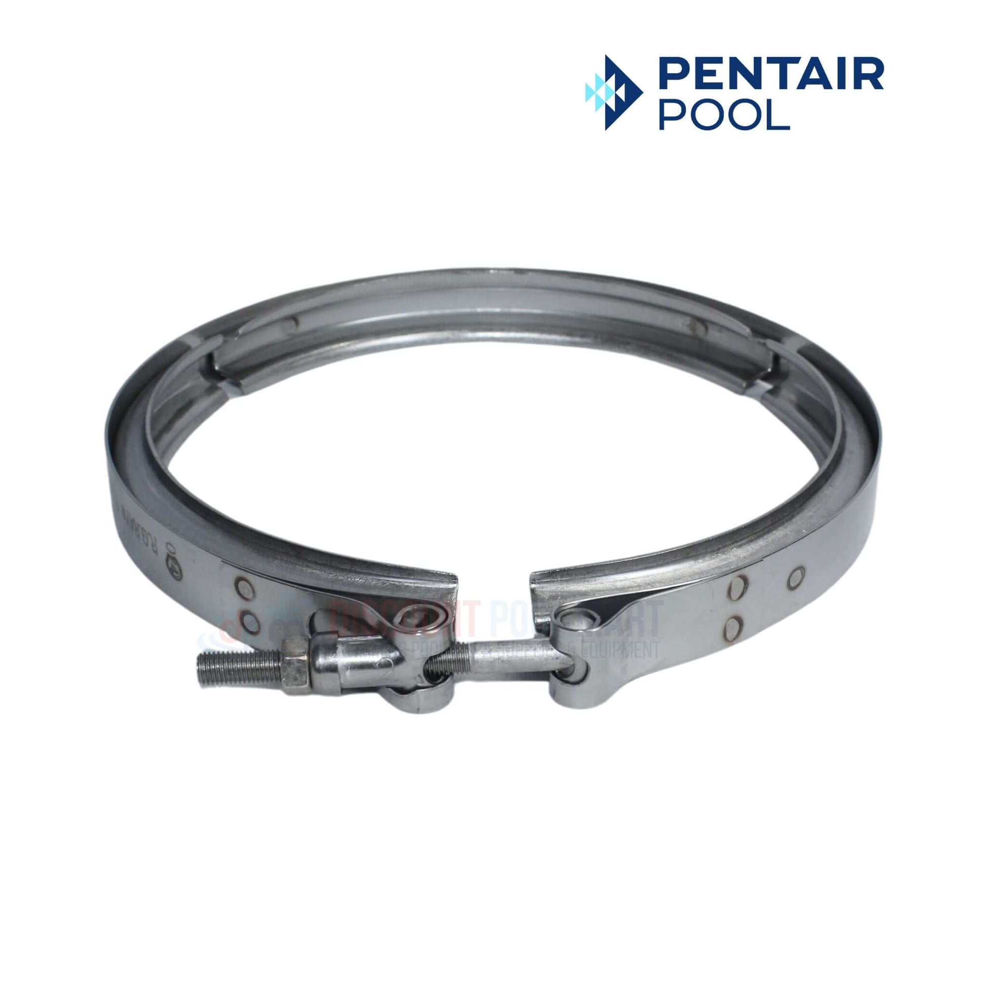 Pentair Valve Band Clamp 152130 for Tagelus filters, available at Discount Pool Mart DPM for tight, leak-free sealing.