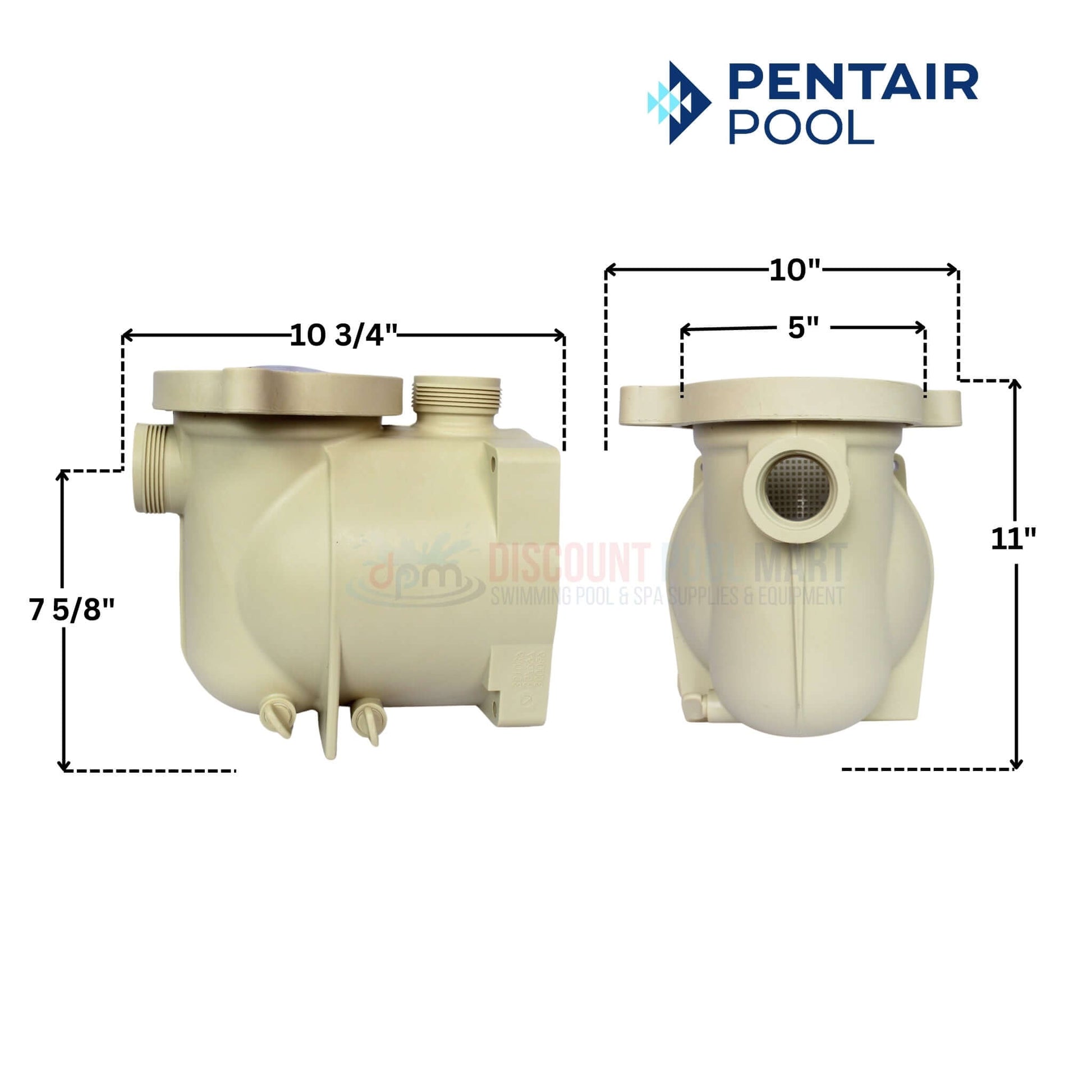 Pentair Volute Assembly for Superflo Pumps, DPM, 353010, dimensions 10 3/4 x 10 x 11 inches, enhance pool pump efficiency.
