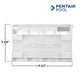 Pentair Weir Assembly 516252Z for Bermuda Skimmers at Discount Pool Mart DPM, white, 8.5x5.375 inches, efficient pool cleaning.