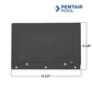 Pentair Weir Gate 08650-0022C for U-3 Skimmers, gray assembly, 8.5" x 5.125", available at Discount Pool Mart DPM.