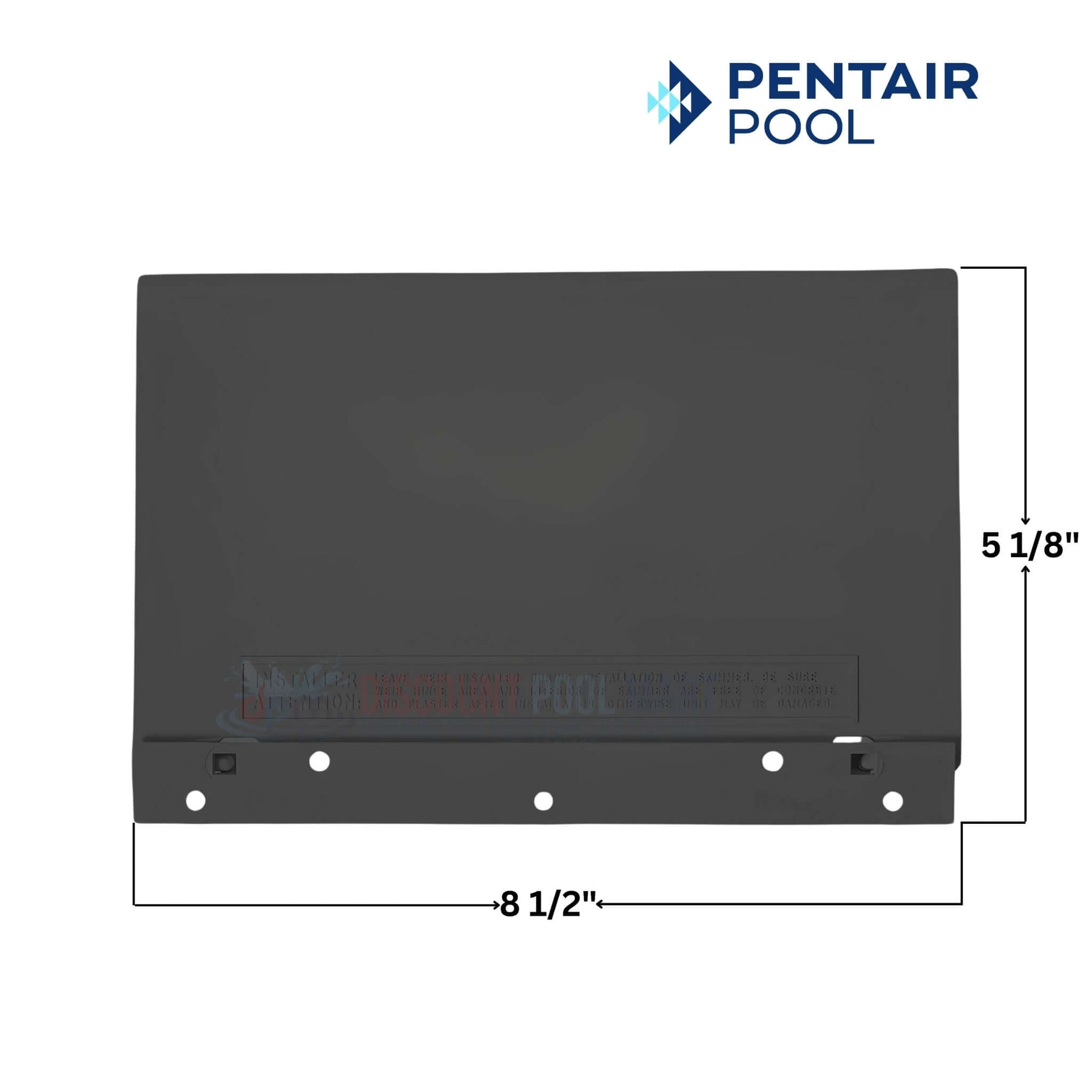Pentair Weir Gate 08650-0022C for U-3 Skimmers, gray assembly, 8.5" x 5.125", available at Discount Pool Mart DPM.