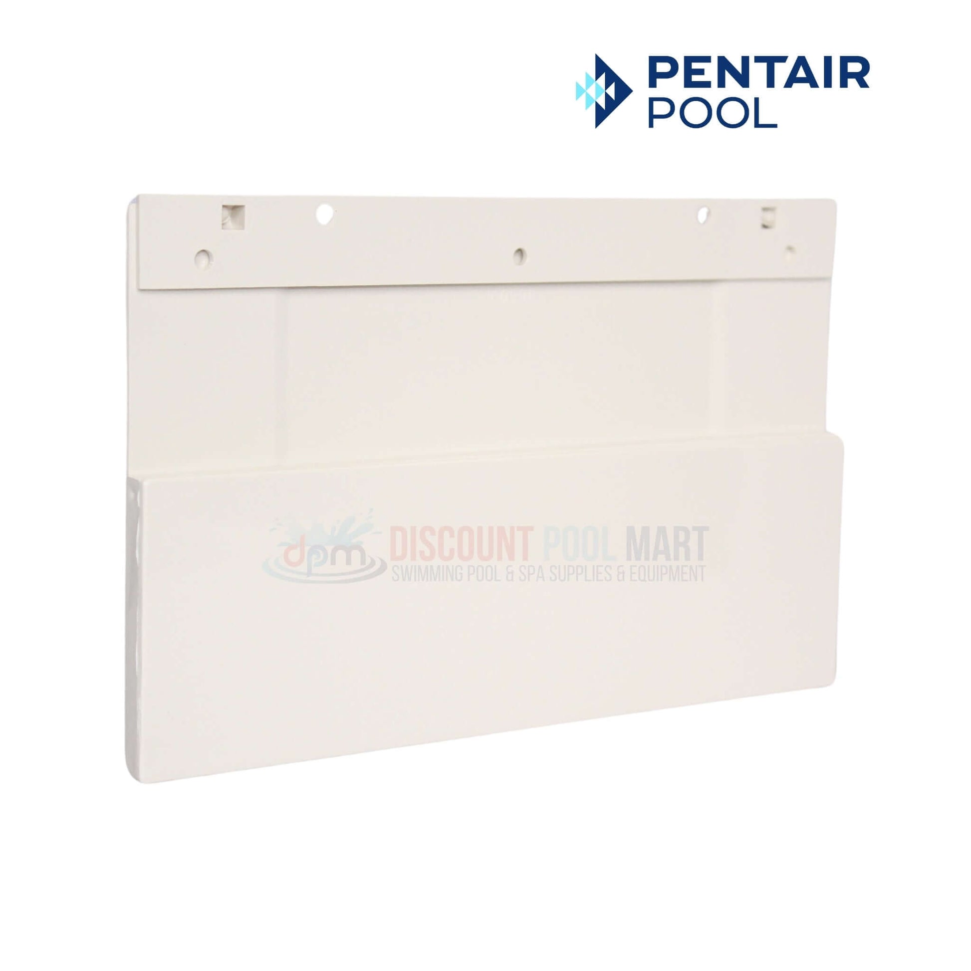 Pentair Weir Gate 08650-0022 for U-3 skimmers, white, from Discount Pool Mart (DPM), crucial for water flow and debris retention.