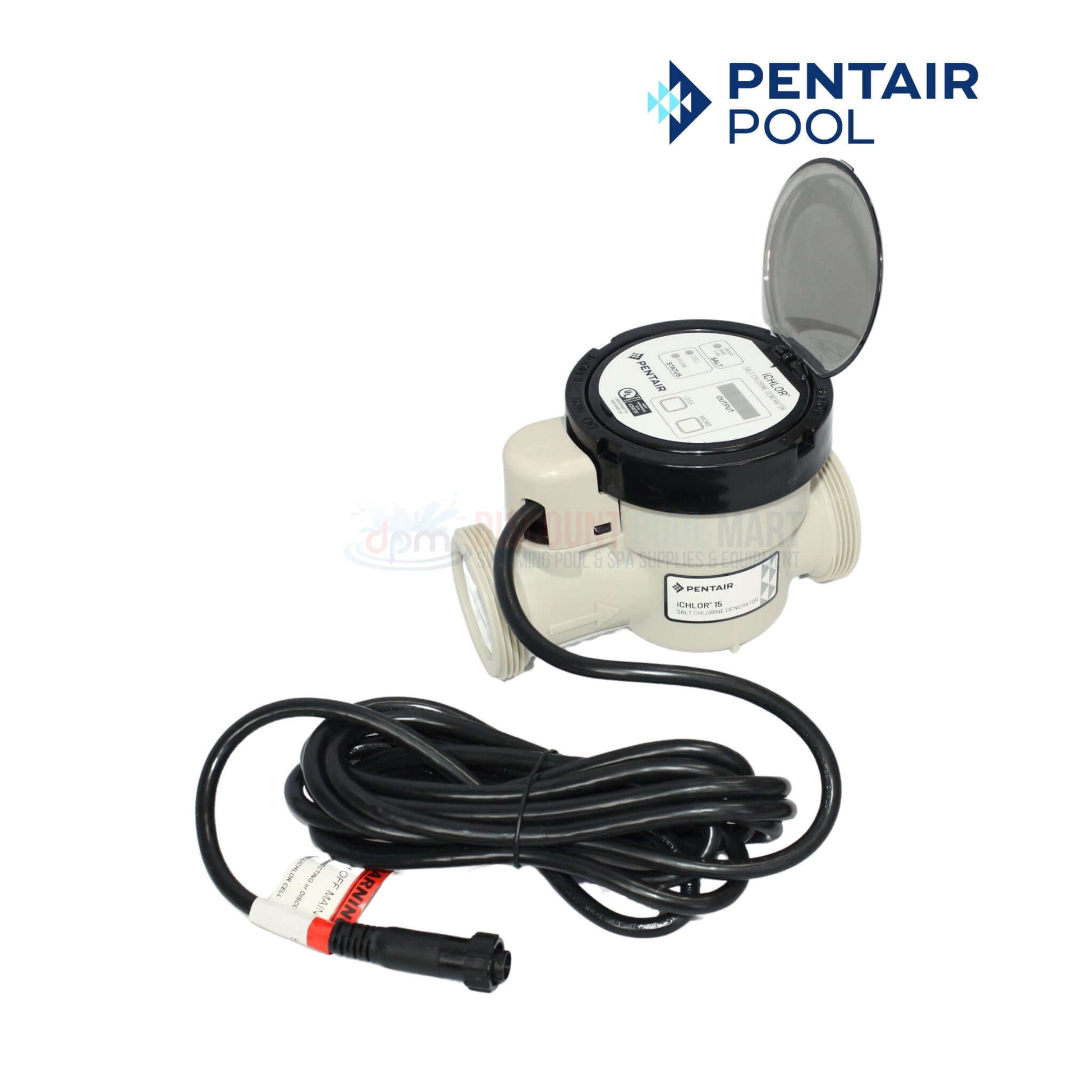 Pentair iChlor 15 Salt Chlorine Generator with power pack, ideal for pools up to 15K gallons. Available at Discount Pool Mart DPM.