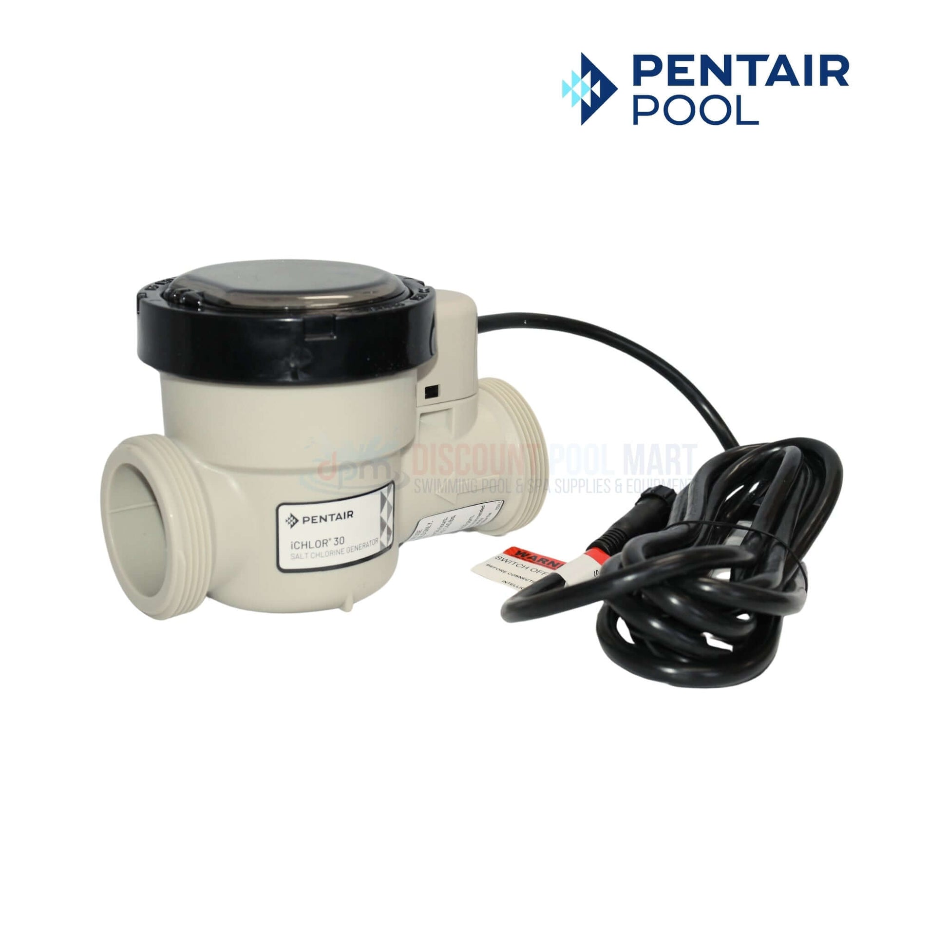 Pentair iChlor 30 Salt Chlorine Generator with Power Pack & Unions for pools up to 30K gallons - Discount Pool Mart DPM