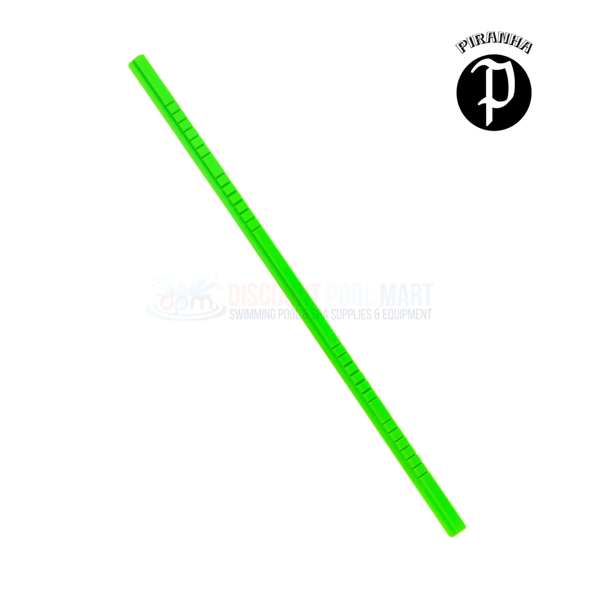 Piranha Plastic Lip Replacement for leaf rake in green, available at Discount Pool Mart. Durable PA-575 part enhances performance.