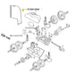 Exploded view diagram of Polaris Bag Collar 9-100-1018 part for Vac-Sweep 280 and 380 cleaners from Discount Pool Mart DPM.