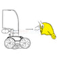 Diagram showing Polaris Sand and Silt Bag attachment for 280 Sport Pool Cleaners at Discount Pool Mart DPM.