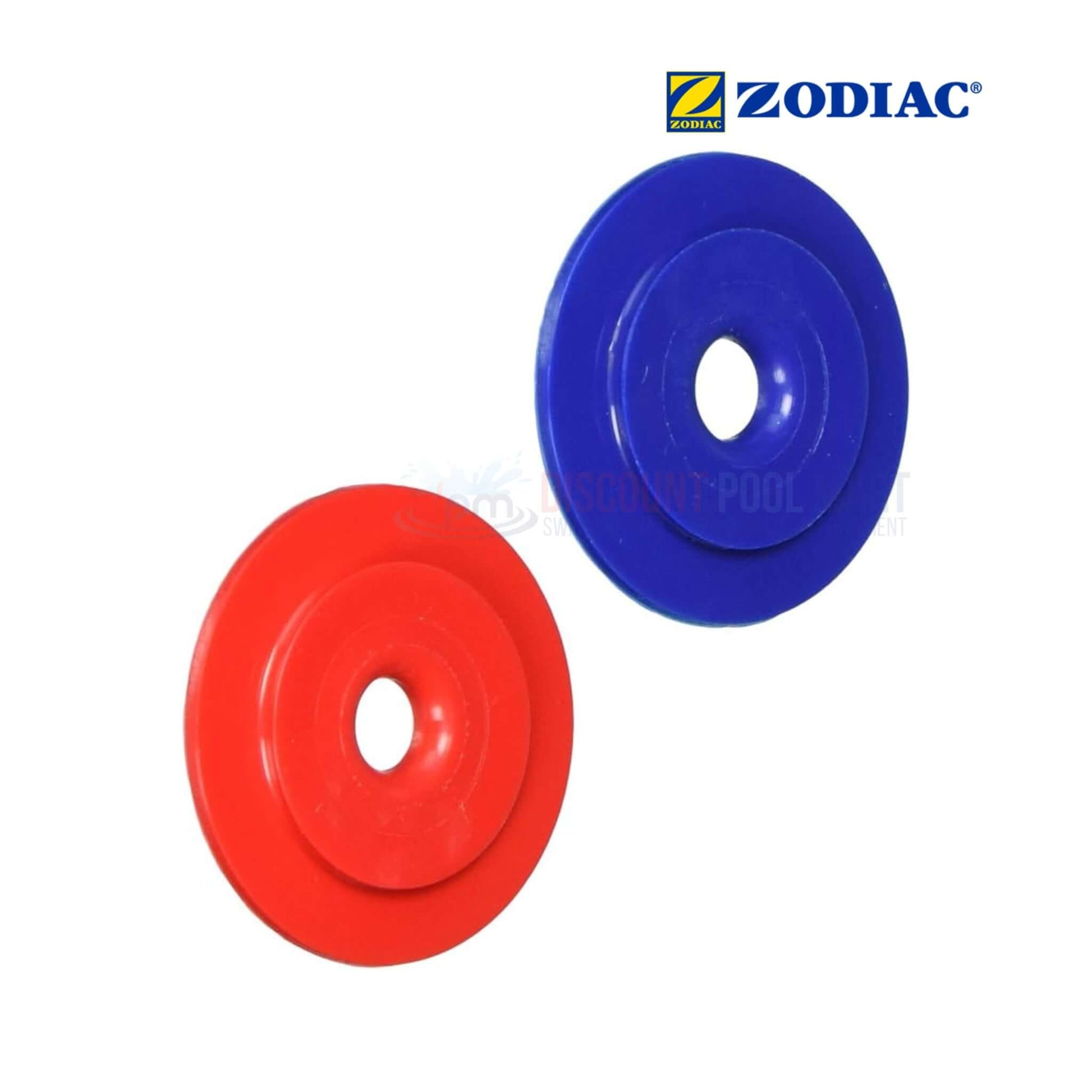 Polaris UWF Restrictor Disc 10-112-00 in red and blue, for optimal pool cleaner performance from Discount Pool Mart DPM.