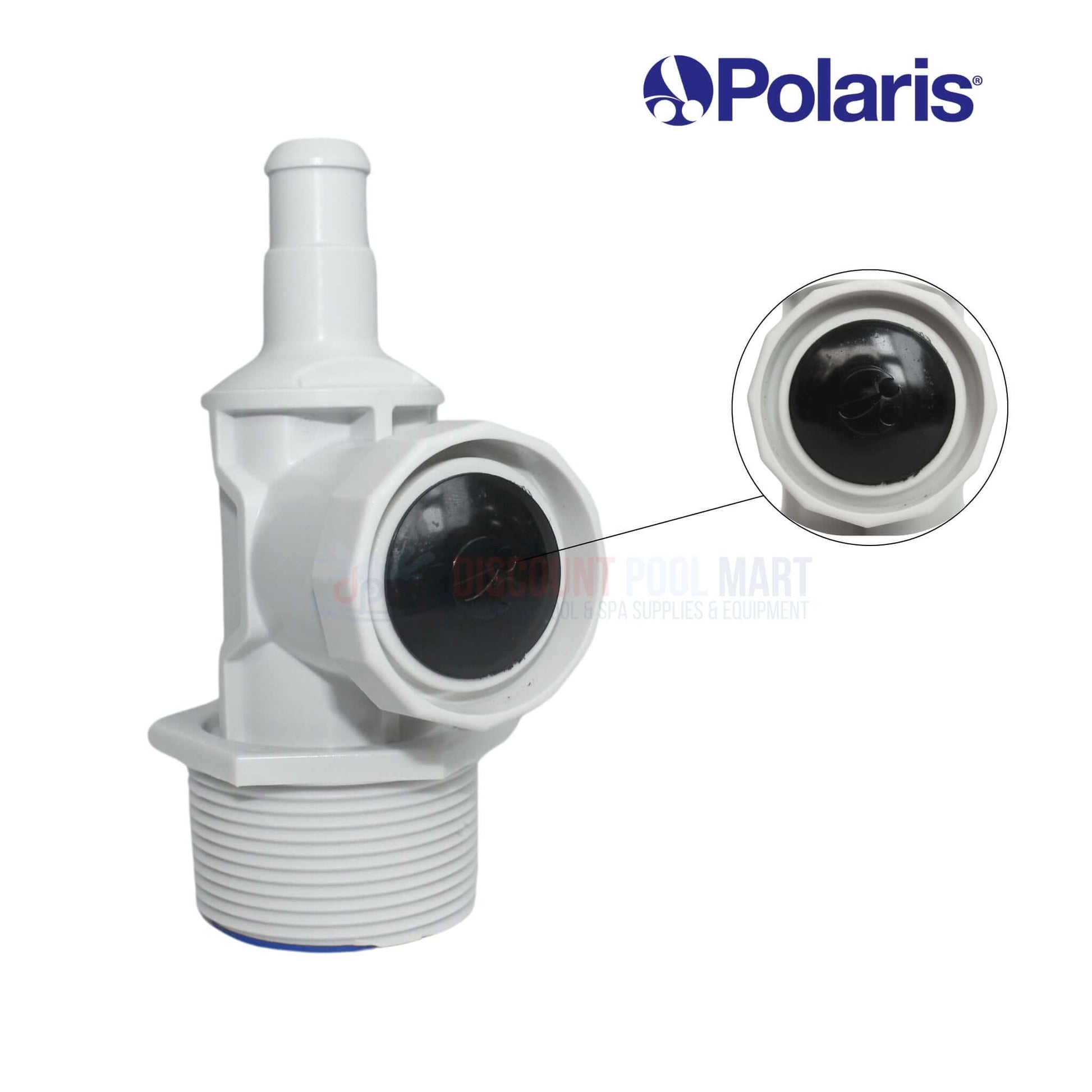 Polaris Universal Wall Fitting Connector 9-100-9001 for pool maintenance at Discount Pool Mart DPM.