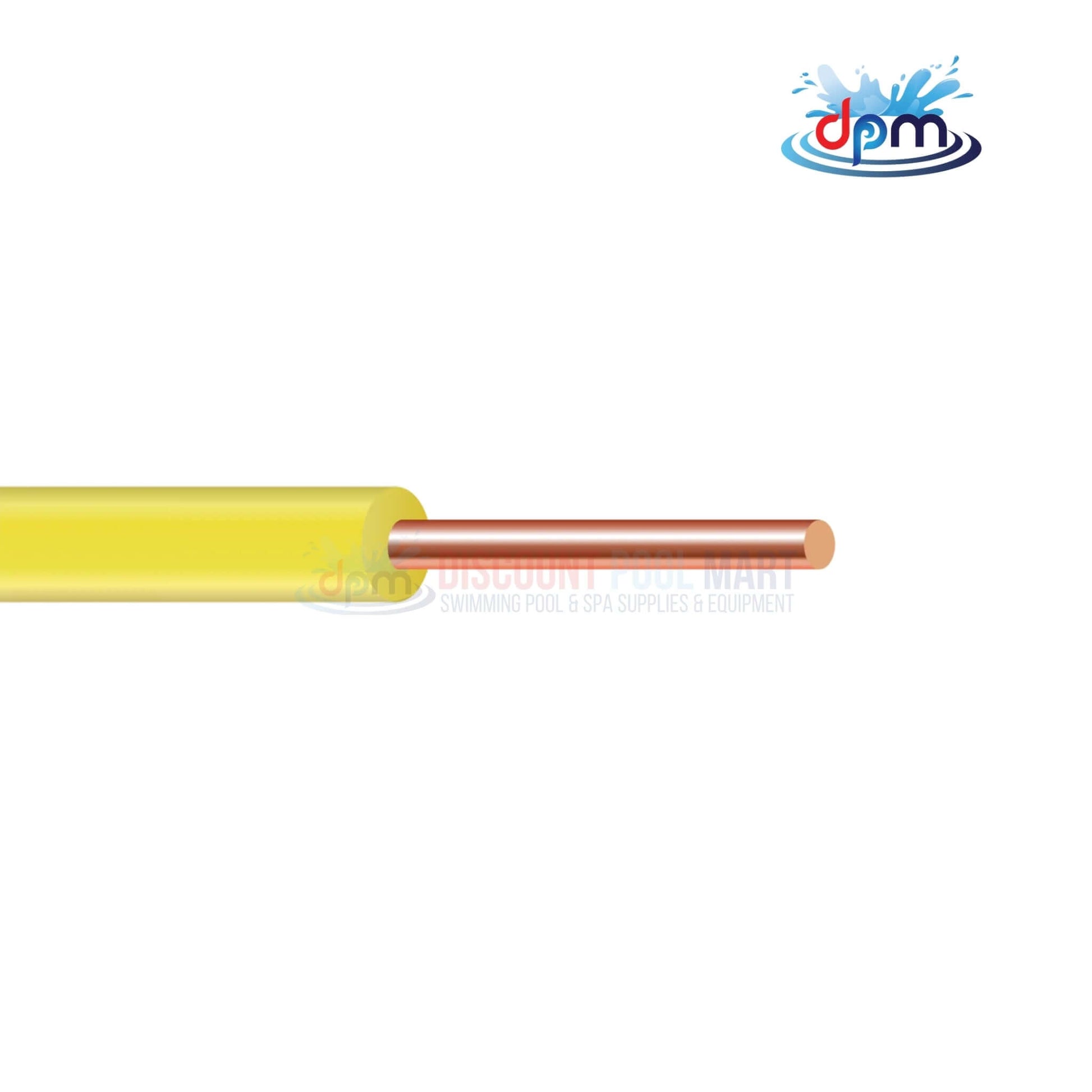 Poly Coated Tracer Wire 18G from Discount Pool Mart DPM, solid copper conductor with polyethylene insulation for burial applications.