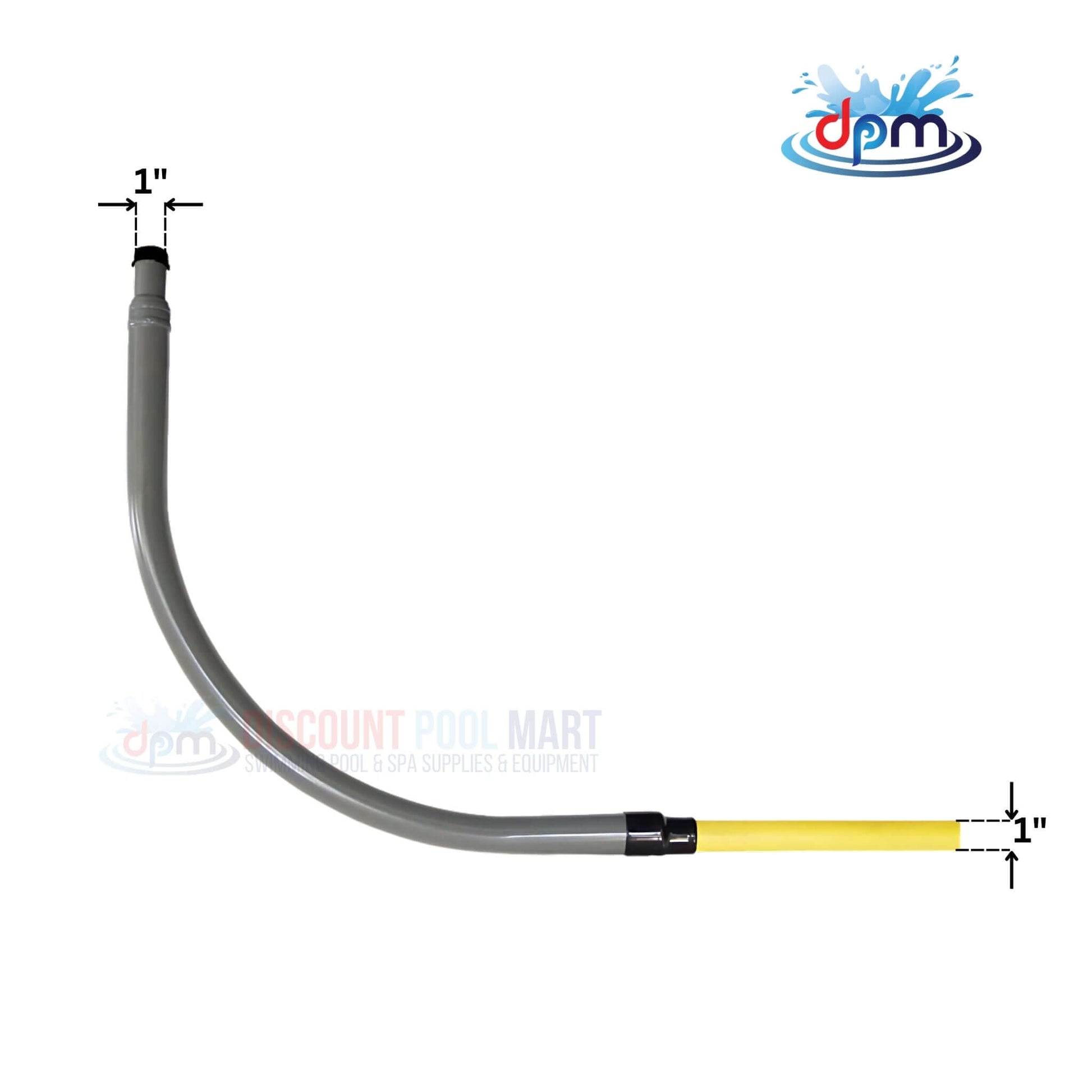 Poly Meter Riser 1" IPS by Discount Pool Mart DPM, durable HDPE for secure gas piping connections.
