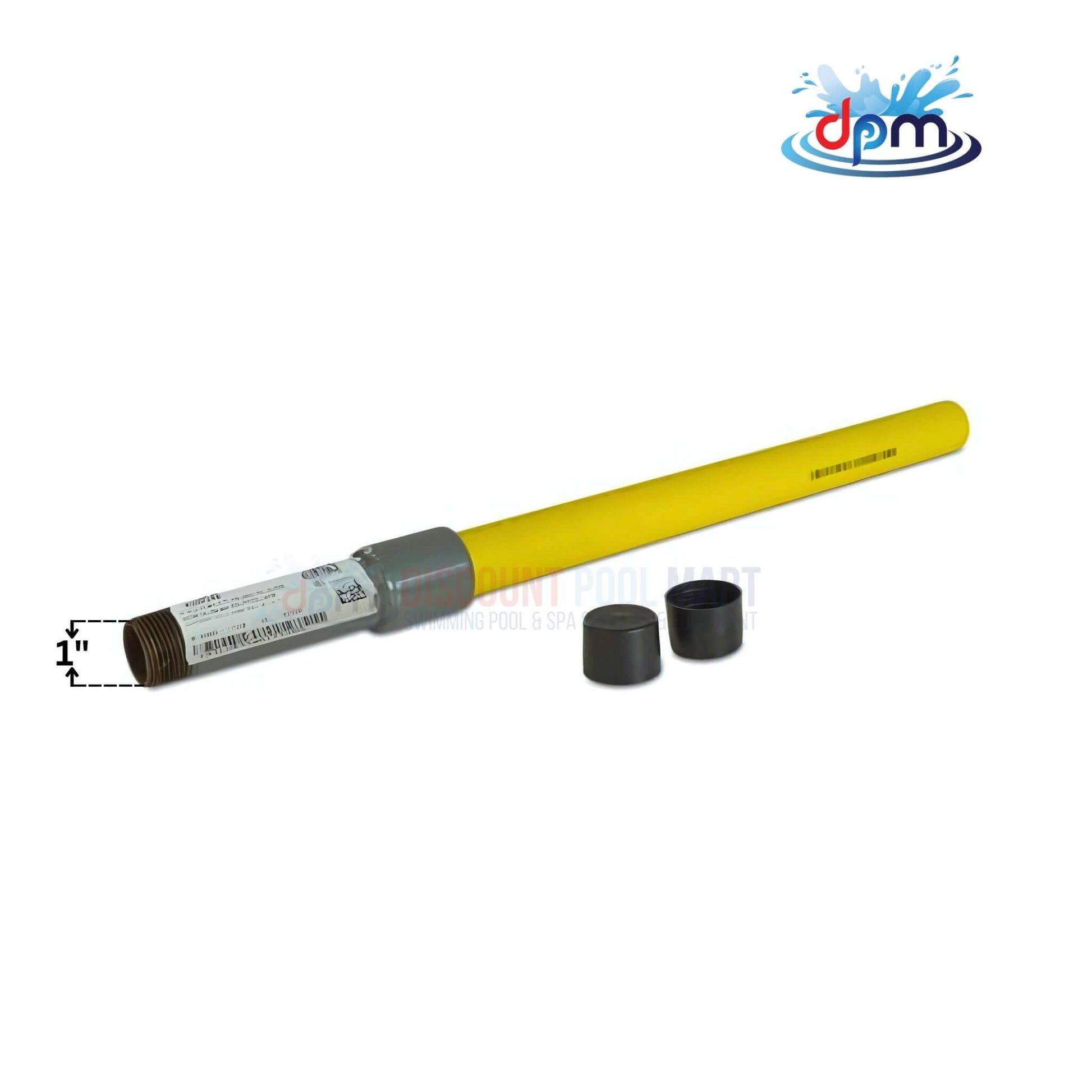 Poly Trans to Metal Gas Fitting | IPS | 1" by Discount Pool Mart DPM, features durable materials for gas systems.