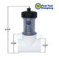 Pool Tool Inline Zinc Anode 104D 2" Slip from Discount Pool Mart DPM preventing pool corrosion and extending equipment life.