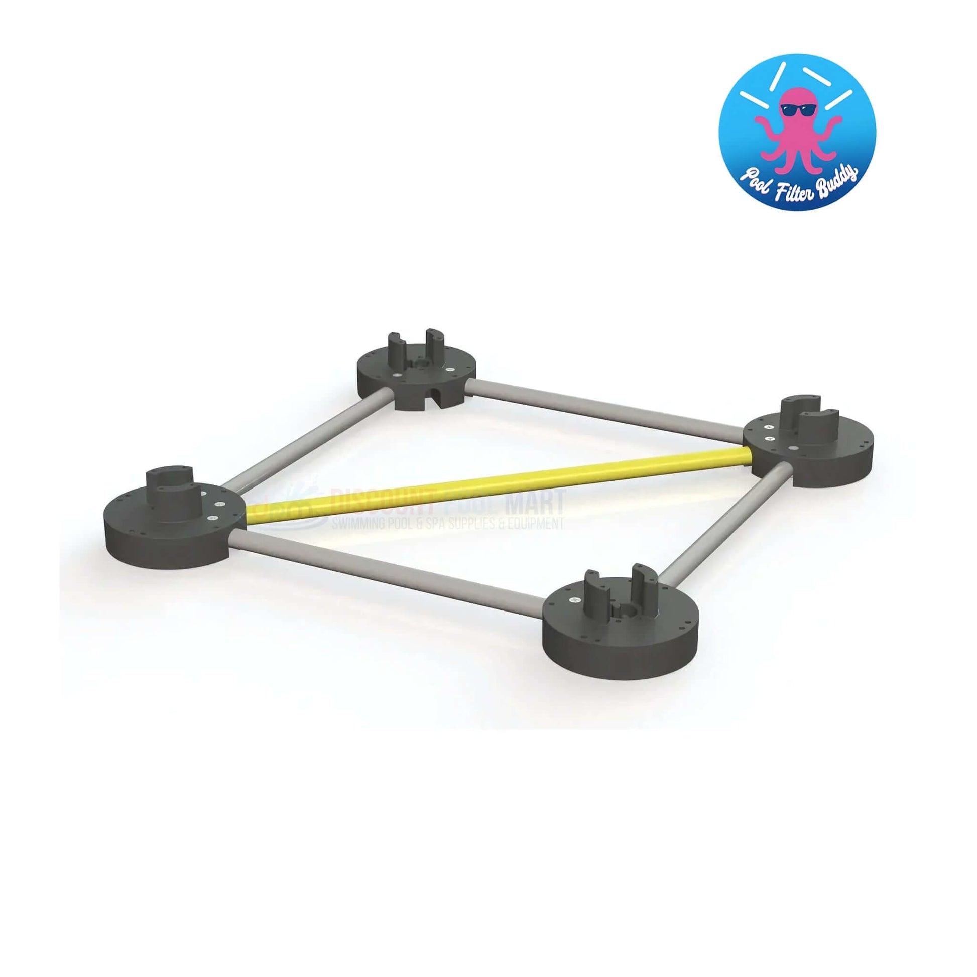 Pool Filter Buddy Cleaning Stand for easy filter maintenance; designed by Discount Pool Mart DPM | SKU: Pool Filter Buddy