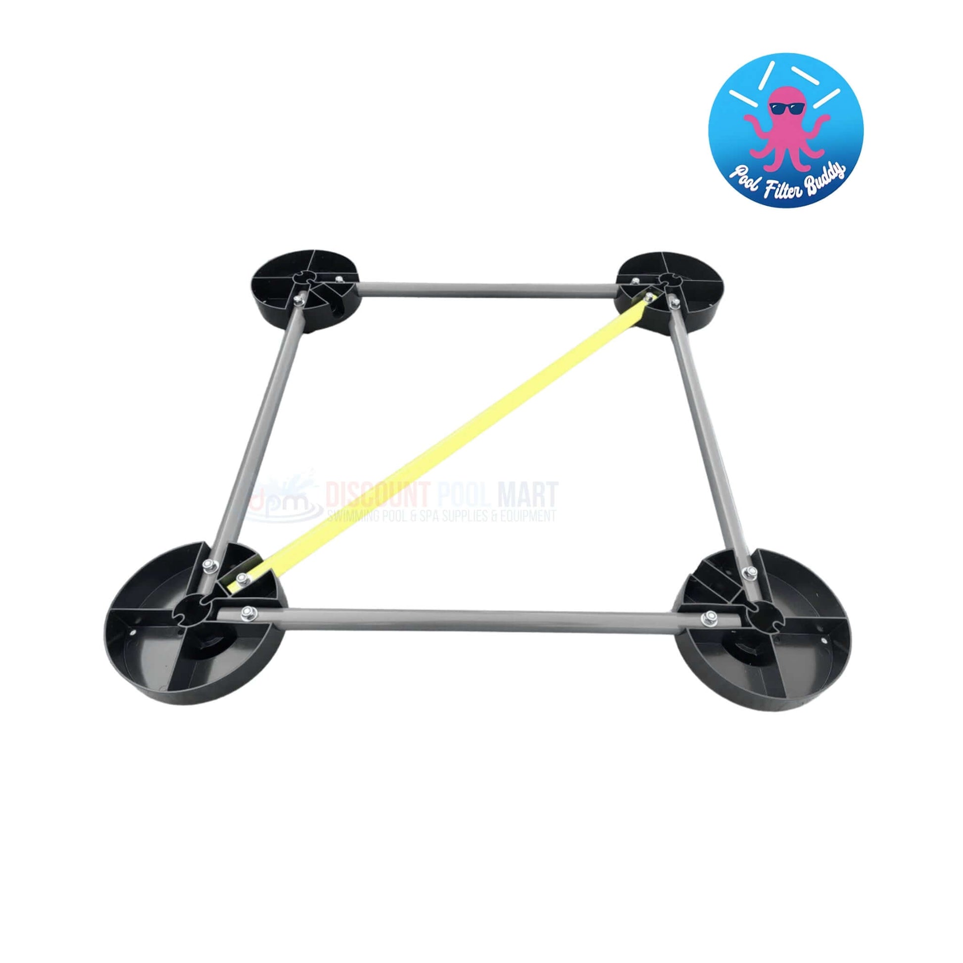 Pool Filter Buddy Cleaning Stand from Discount Pool Mart DPM, ergonomic design for easy maintenance, SKU: Pool Filter Buddy 2 Pack.