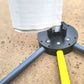 Close-up of Pool Filter Buddy Cleaning Stand for ergonomic filter maintenance. SKU: Pool Filter Buddy 2 Pack from Discount Pool Mart DPM.