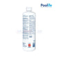 Poolife Defend+ 62076 algaecide bottle back view, available at Discount Pool Mart (DPM) for clear, algae-free pools.