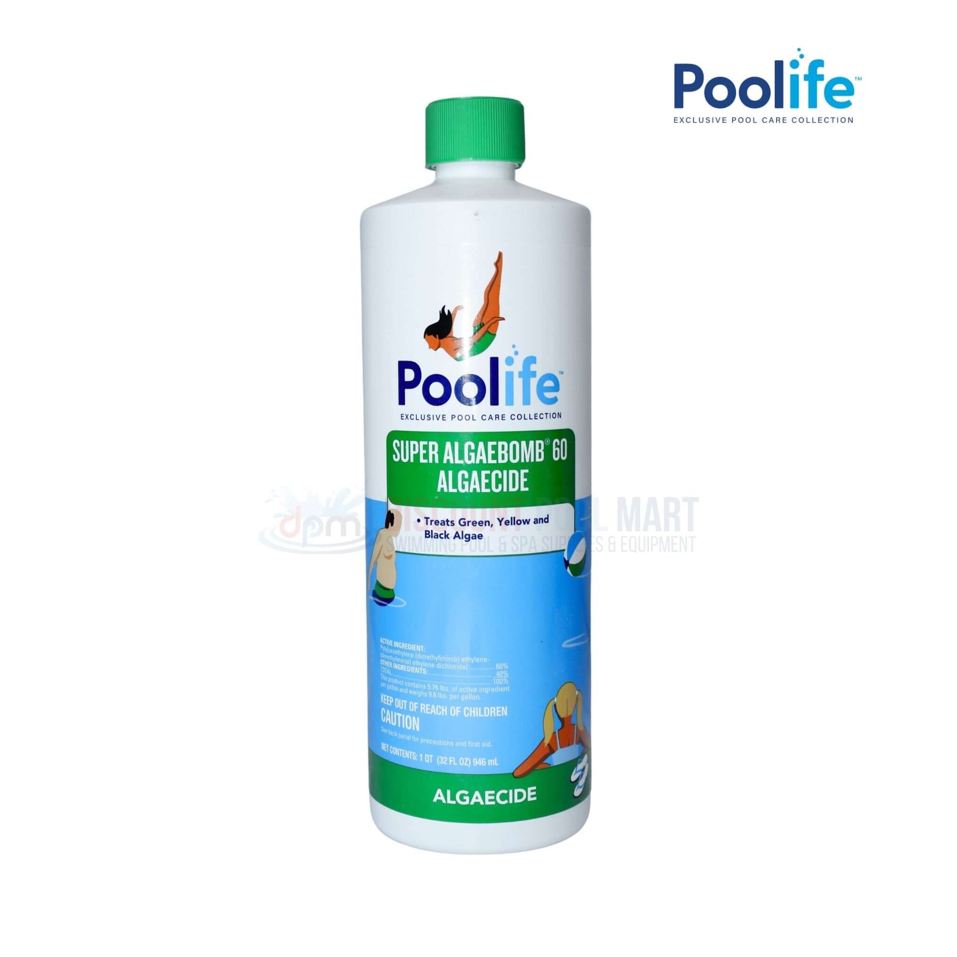 Poolife Super AlgaeBomb 60 Algaecide 61110 for tough algae in pools, DPM discount on Poolife products.