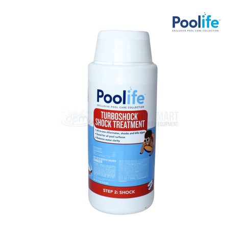 Poolife TurboShock Treatment 5 lbs by Discount Pool Mart, a fast-dissolving calcium hypochlorite shock for pool maintenance.