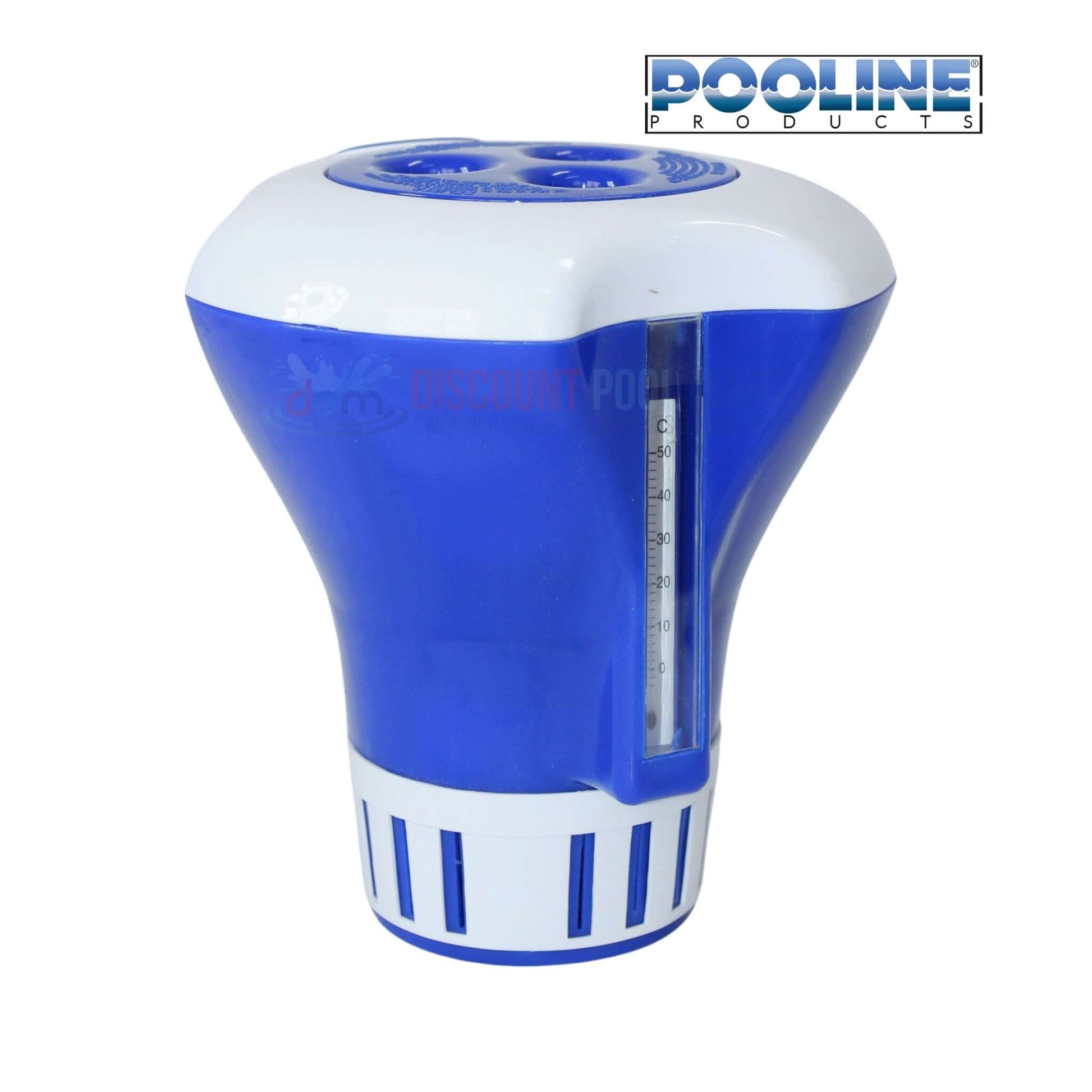 Pooline Chemical Dispenser for 3in Tabs with Thermometer | 11063T from Discount Pool Mart DPM for pool sanitation.