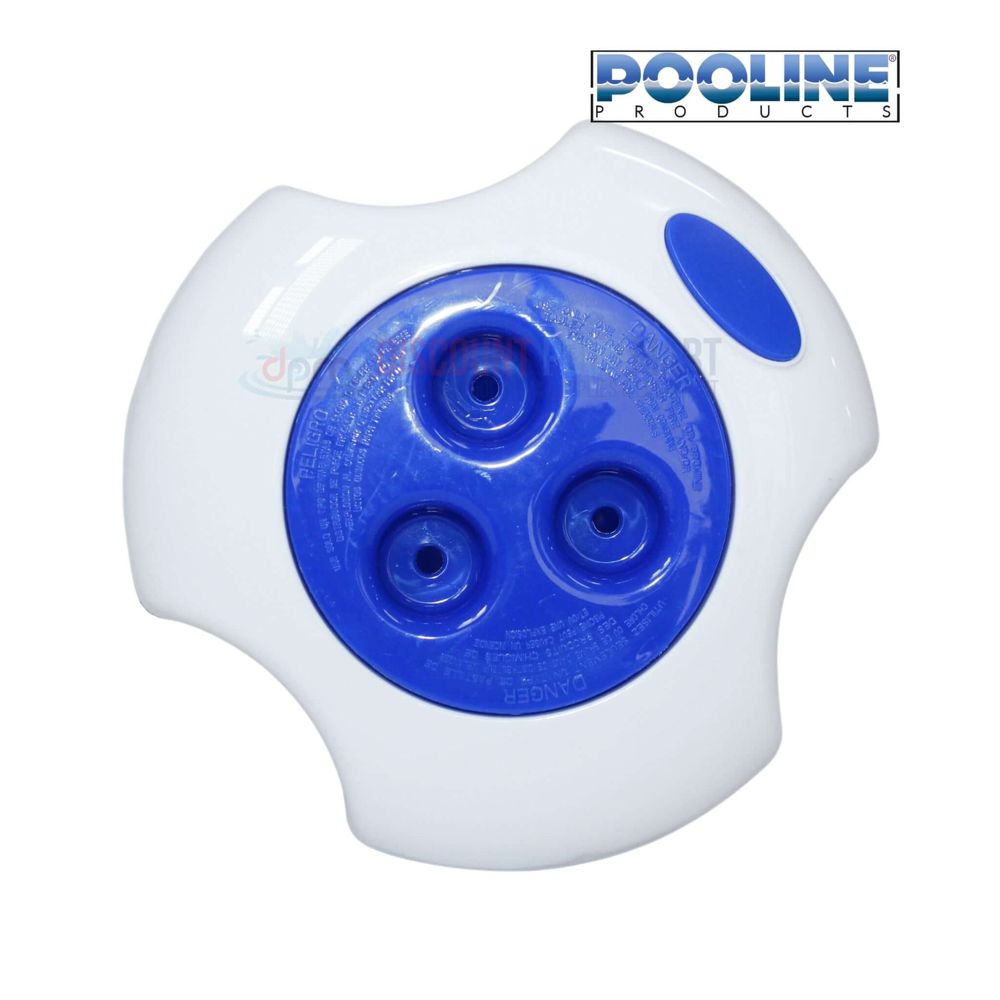 Pooline Chemical Dispenser for 3in Tabs with Thermometer, Discount Pool Mart DPM, model 11063T, efficient water sanitation.