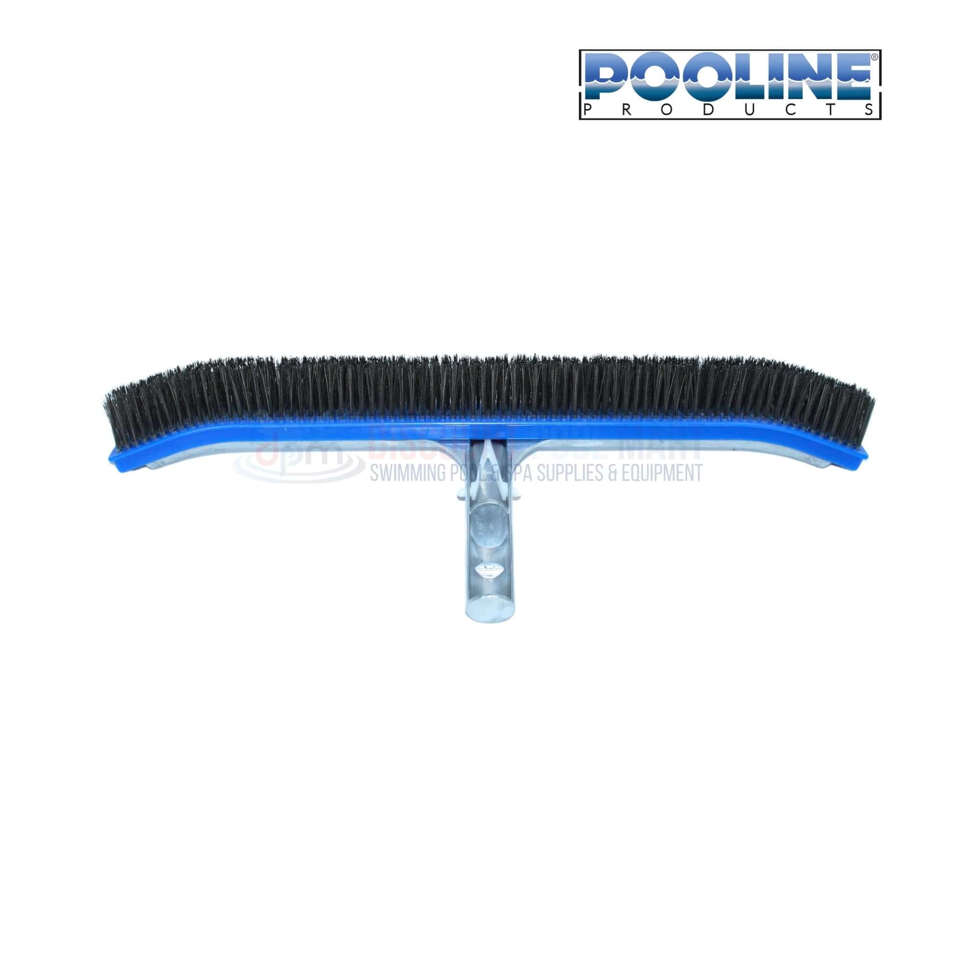 Pooline Curved Stainless Steel Bristles Brush 18" 11025S for deep cleaning at Discount Pool Mart DPM.