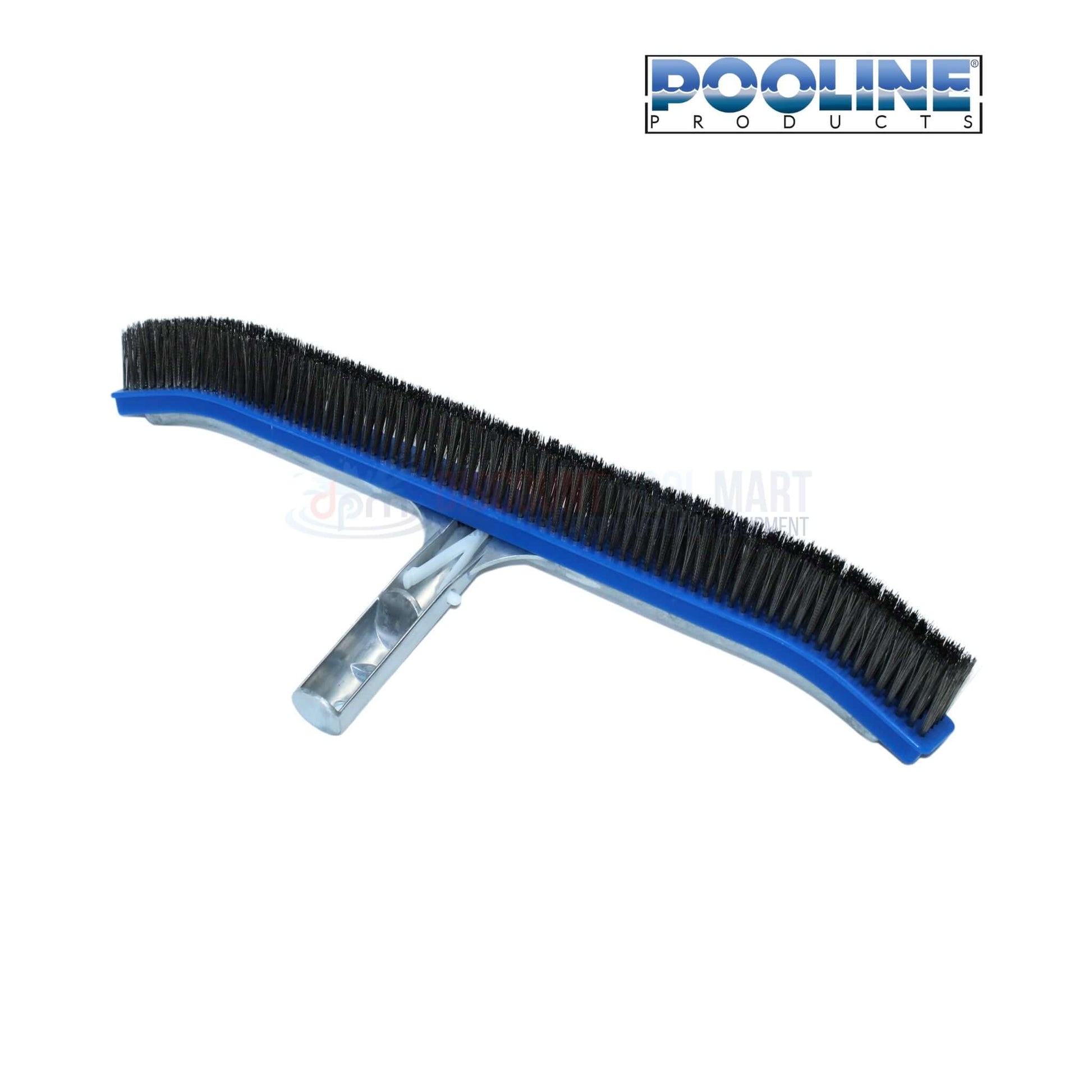 Pooline Curved Stainless Steel Bristles Brush 18" for pool cleaning at Discount Pool Mart DPM