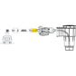 Pooline Female to Female Hose Adapter 4" for Sectional Hose | 11252B-Short-F/F connection diagram - Discount Pool Mart DPM