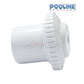 Pooline Hydrostream Jet Sleeve 11212C, 1.5 inch, 0.5 inch opening, Discount Pool Mart DPM, durable white plastic.