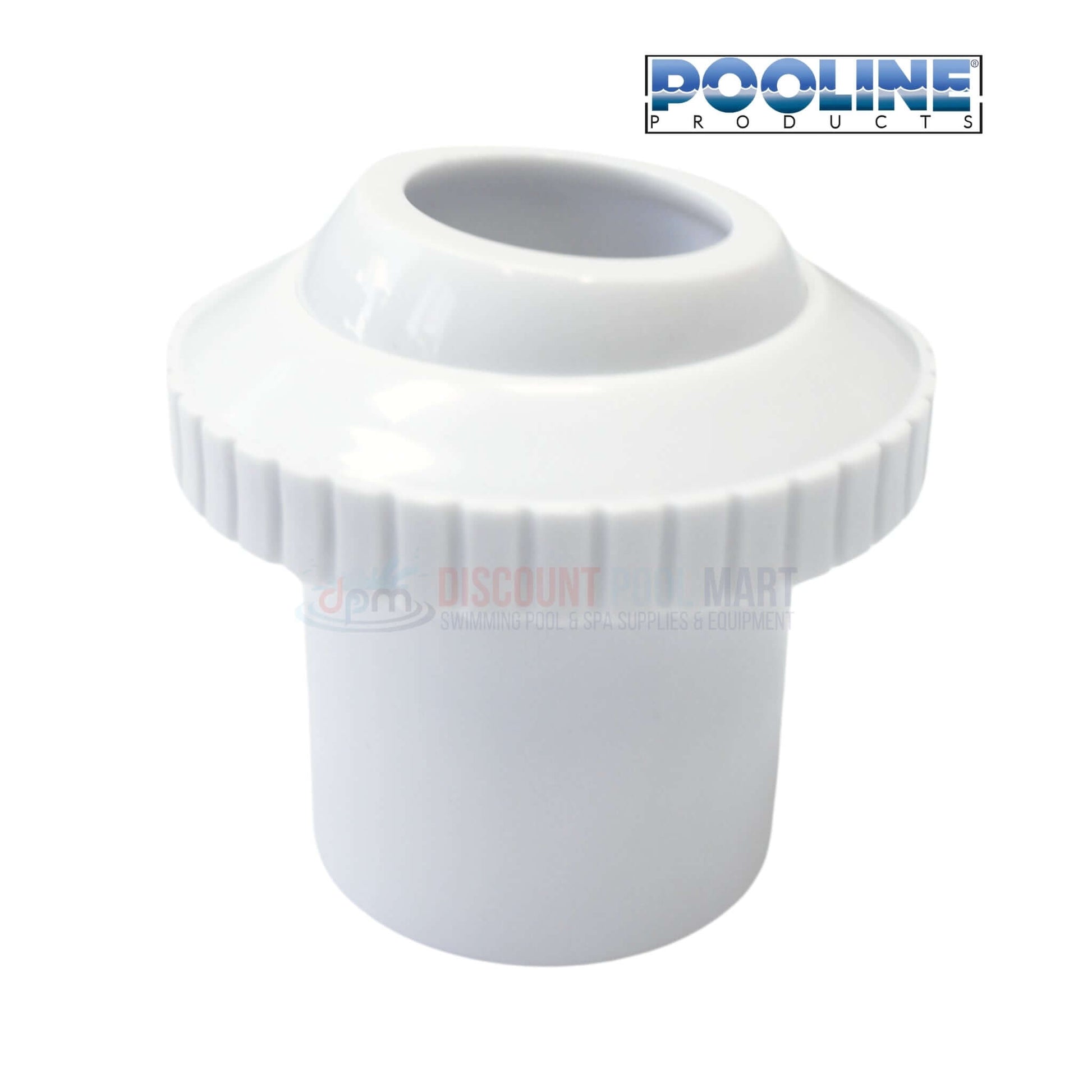 Pooline Hydrostream Jet Sleeve 11212A, 1.5" sleeve, 1" opening, durable white plastic | Discount Pool Mart DPM