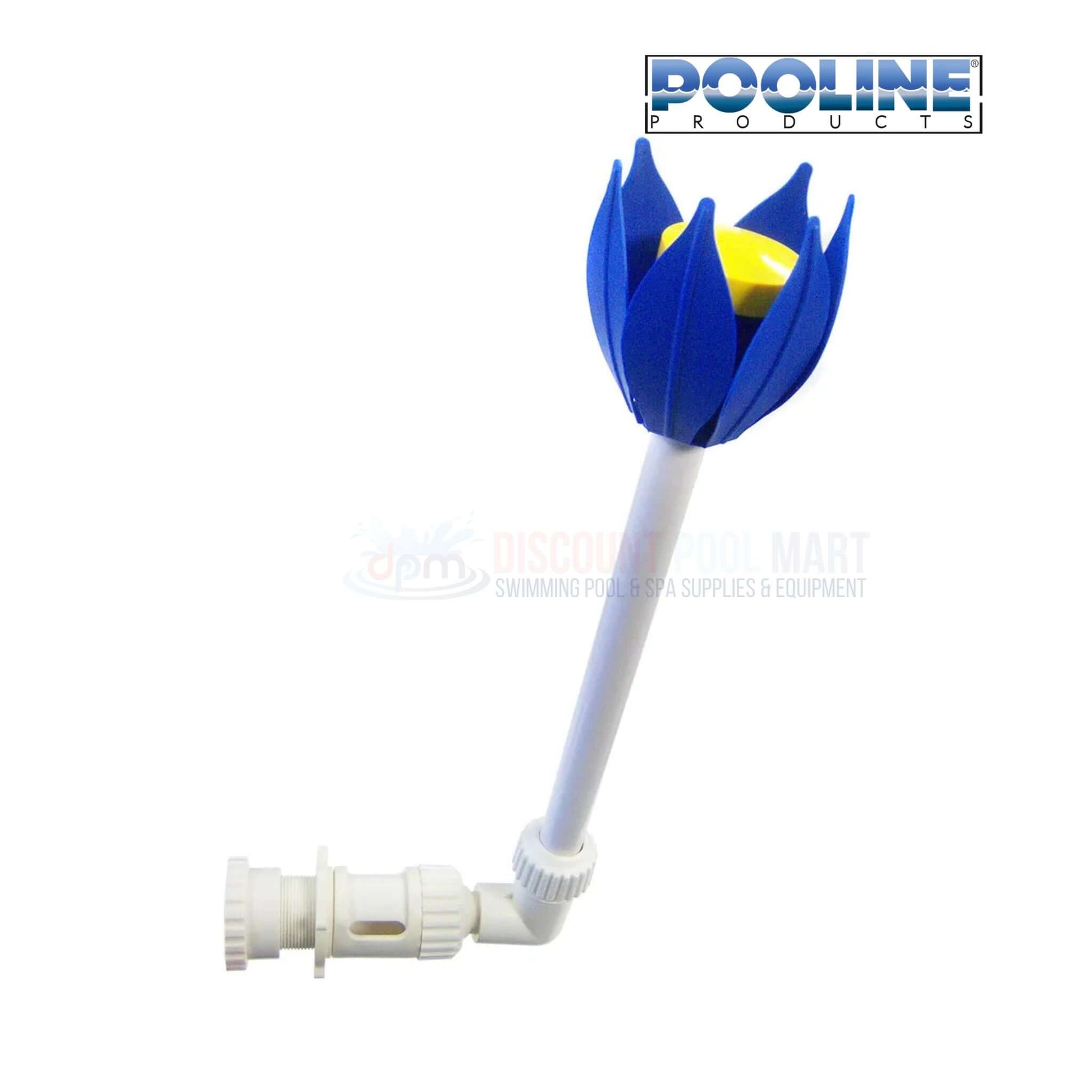 Pooline Pool Return Line Flower Fountain 11403, decorative water feature from Discount Pool Mart DPM, enhances pool ambiance.