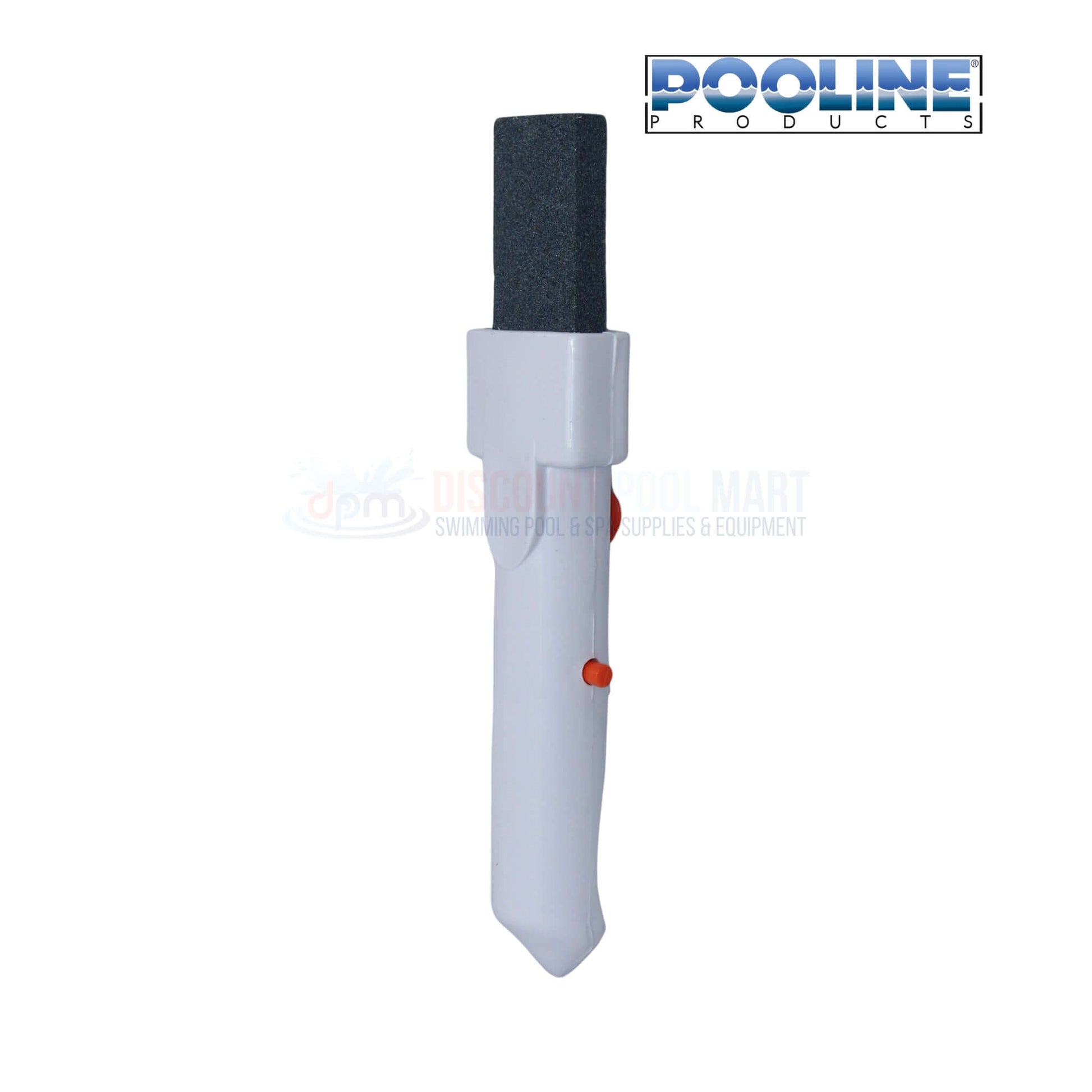 Pooline Pumice Stone with EZ-Clip White Handle for pool cleaning at Discount Pool Mart DPM.