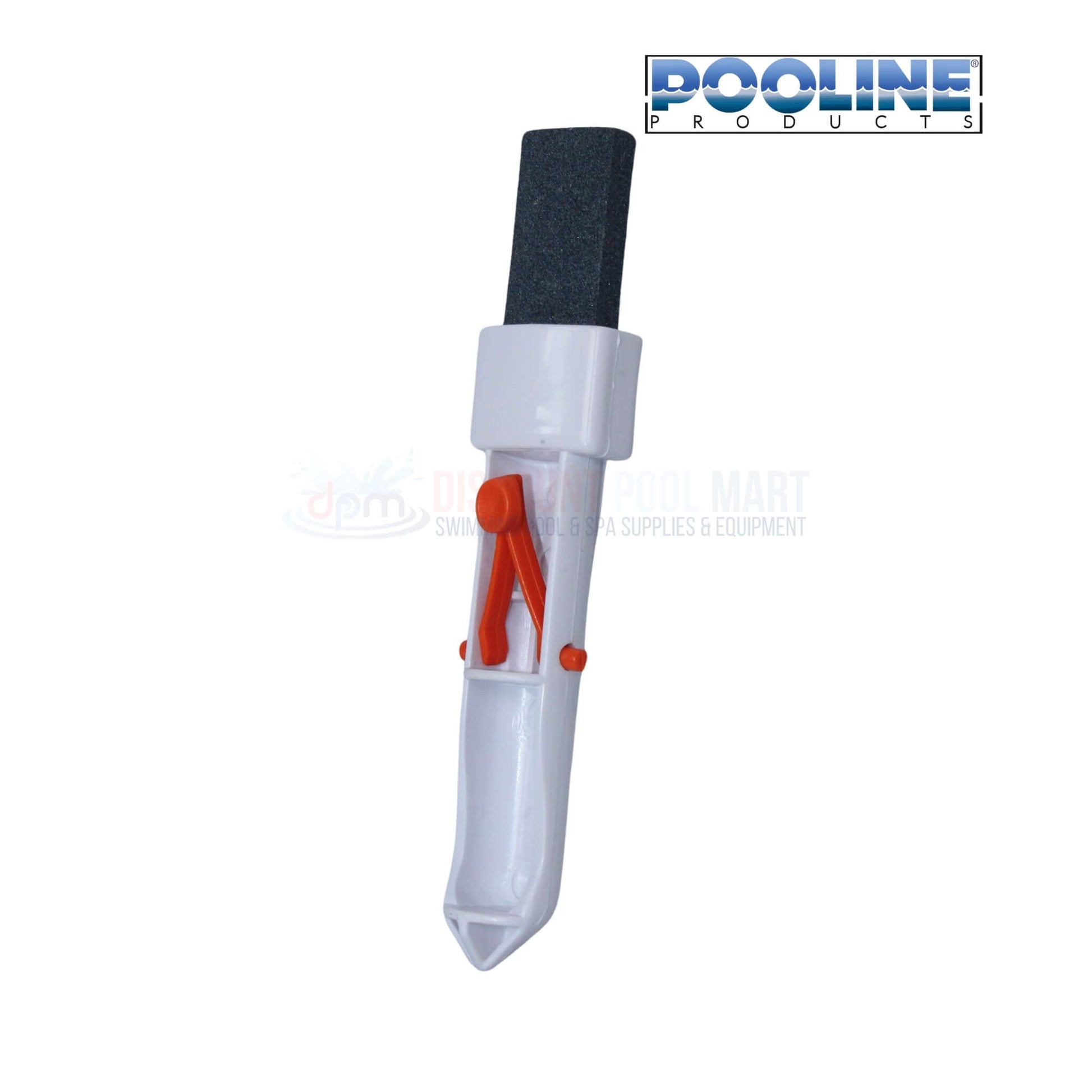 Pooline 11505 Pumice Stone on EZ-Clip with White Handle for pool cleaning from Discount Pool Mart DPM.