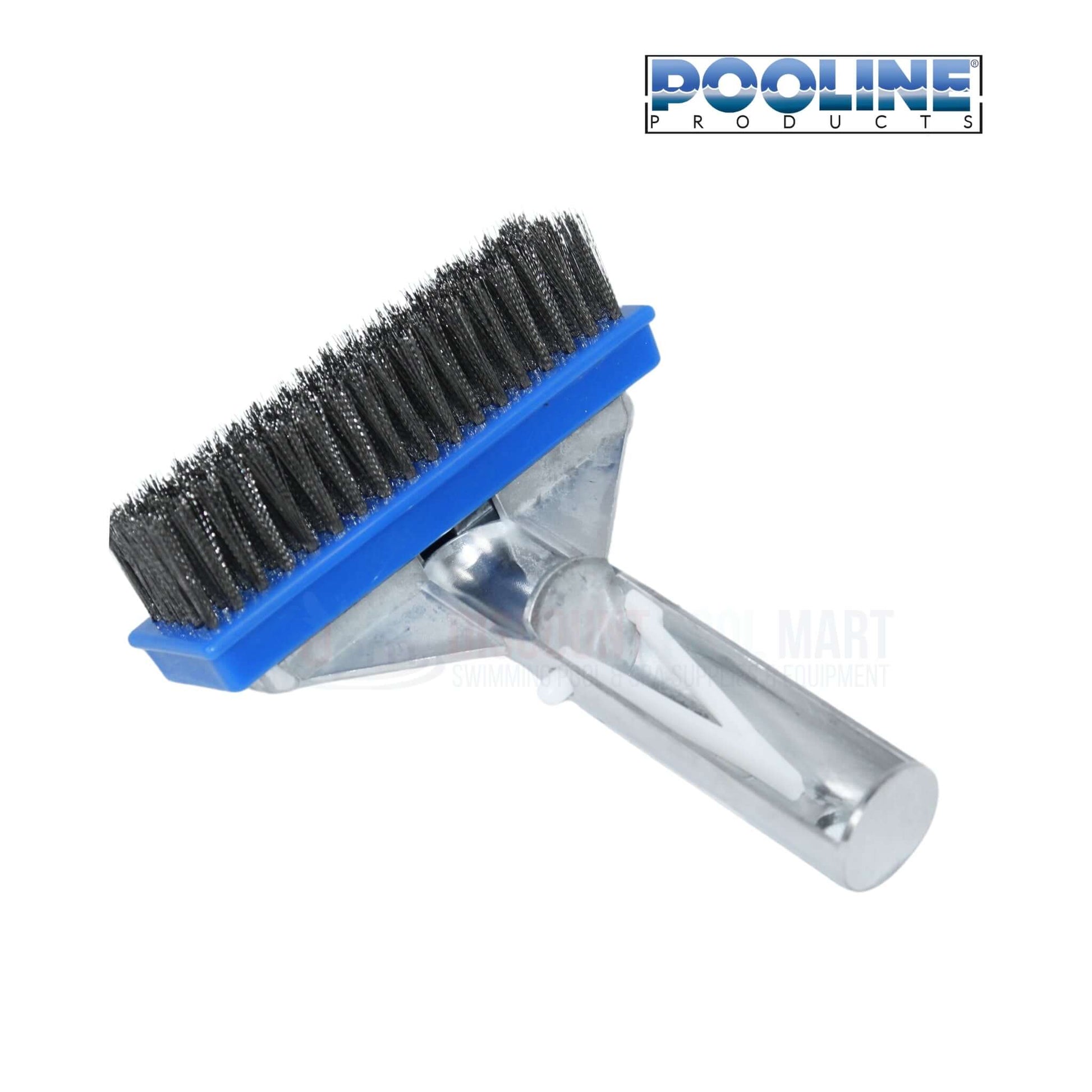 Pooline Stainless Steel Pool Brush 11020 with strong bristles for effective cleaning; ideal for tight spaces; from Discount Pool Mart.