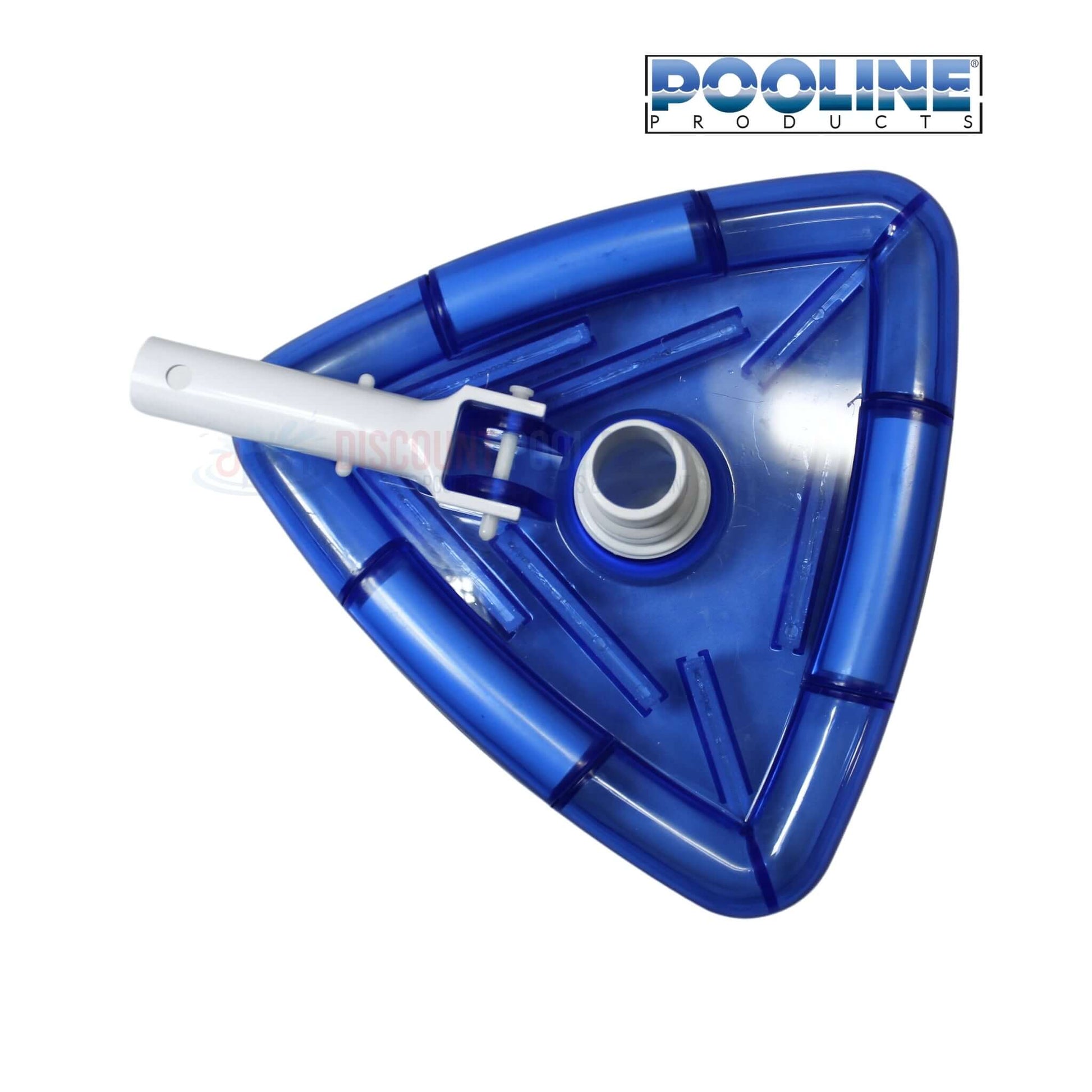 Pooline Swimming Pool Brush Vacuum 11052 in triangular shape, designed for efficient cleaning. Available at Discount Pool Mart DPM.