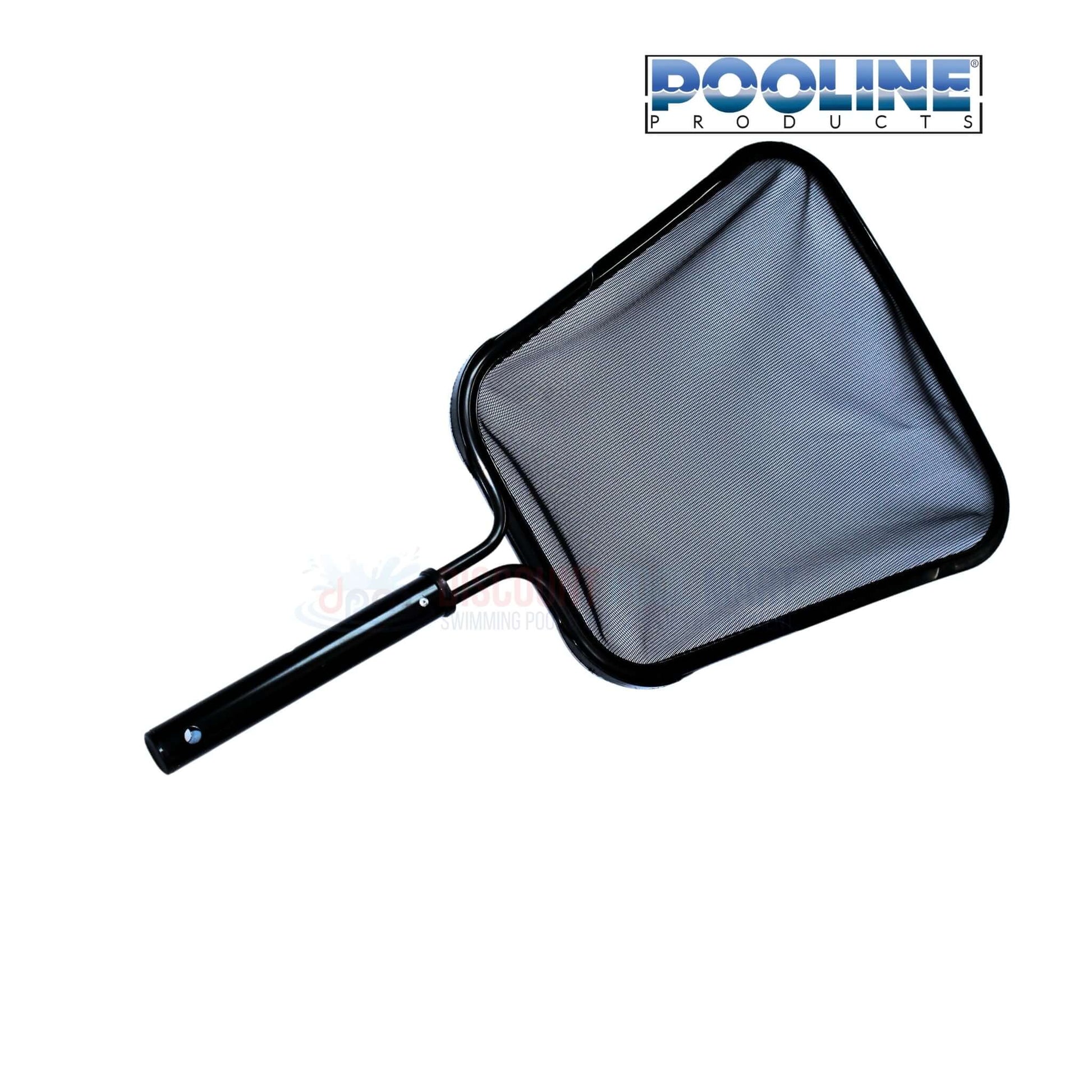 Pooline Swimming Pool Leaf Skimmer 11521 with black frame, fine mesh net for efficient pool cleaning. Available at Discount Pool Mart DPM.